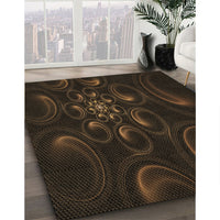 Patterned Midnight Gray Rug, pat1388brn