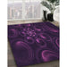 Machine Washable Transitional Purple Rug in a Family Room, wshpat1388pur