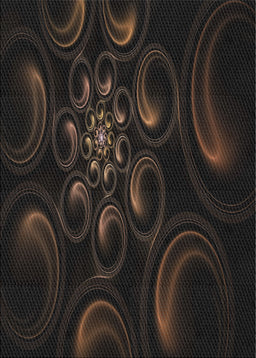 Patterned Black Novelty Rug, pat1388