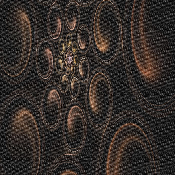 Patterned Black Novelty Rug, pat1388