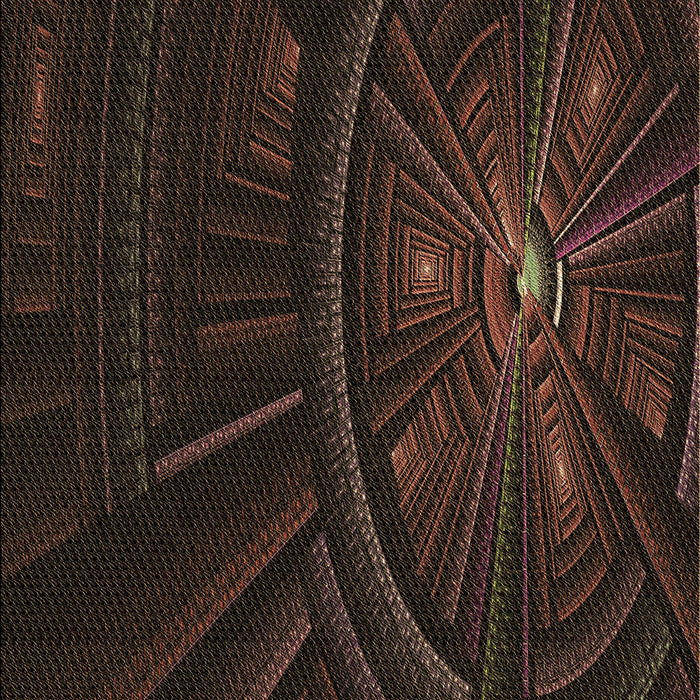 Patterned Midnight Gray Rug, pat1389brn