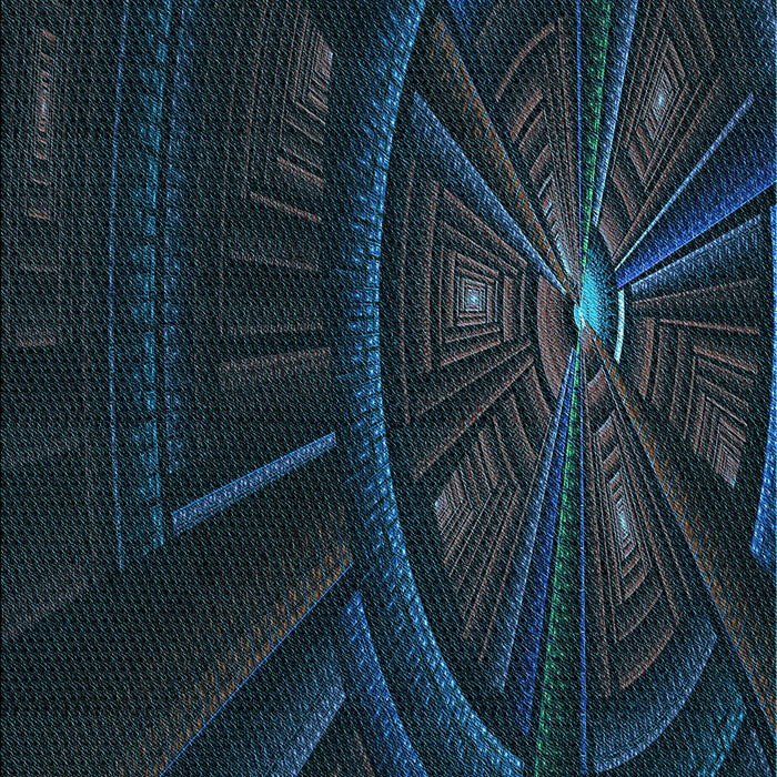 Patterned Black Rug, pat1389lblu