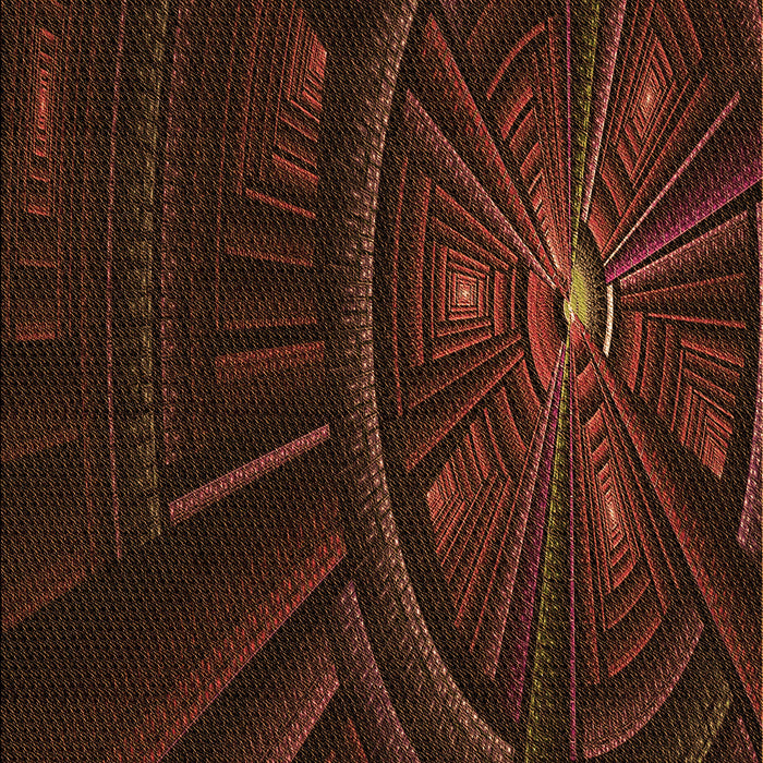 Patterned Black Brown Rug, pat1389org