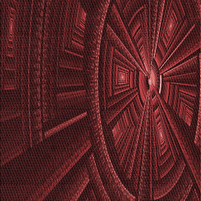 Patterned Fire Brick Red Rug, pat1389rd