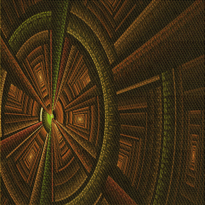 Round Patterned Dark Bronze Brown Rug, pat1389yw