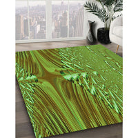 Patterned Green Rug, pat139grn