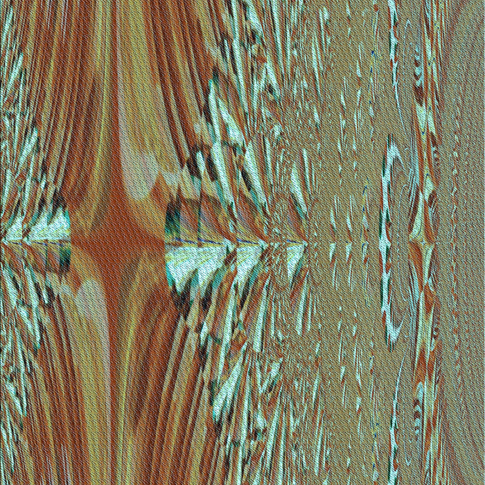 Patterned Saddle Brown Rug, pat139lblu