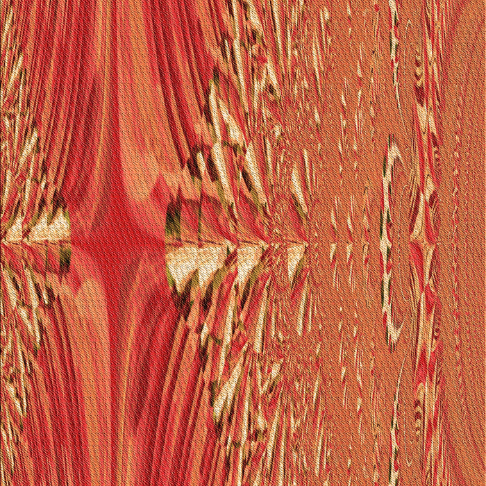 Patterned Orange Rug, pat139org