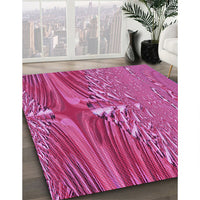 Patterned Crimson Purple Rug, pat139pur