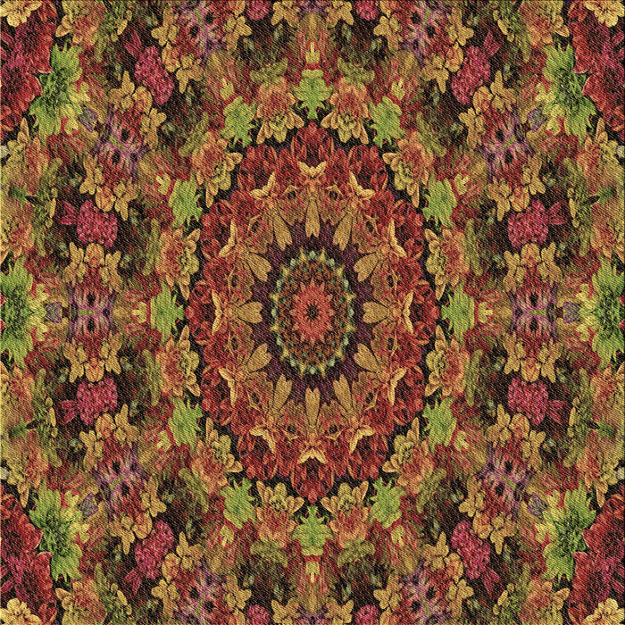 Round Machine Washable Transitional Saffron Red Rug, wshpat1390brn