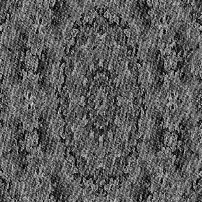 Machine Washable Transitional Gray Rug, wshpat1390gry