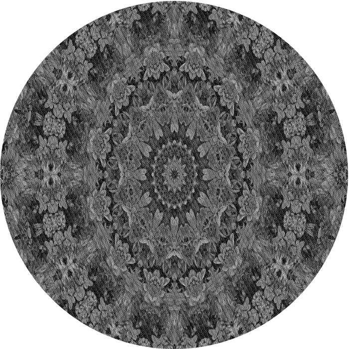 Square Machine Washable Transitional Gray Rug in a Living Room, wshpat1390gry