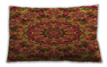 Patterned Rectangular Tomato Red Lumbar Throw Pillow, 13 inch by 19 inch, lbpat1390org