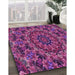 Machine Washable Transitional Orchid Purple Rug in a Family Room, wshpat1390pur