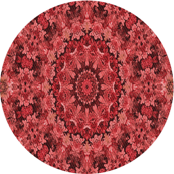 Square Machine Washable Transitional Red Rug in a Living Room, wshpat1390rd