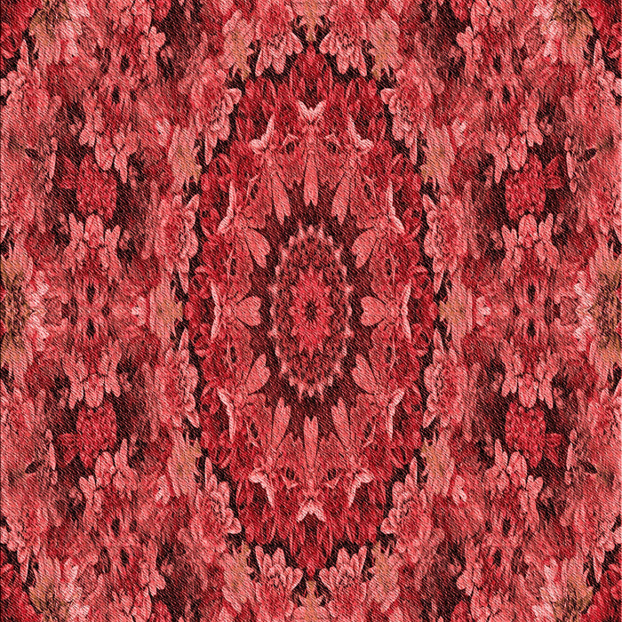 Machine Washable Transitional Red Rug, wshpat1390rd