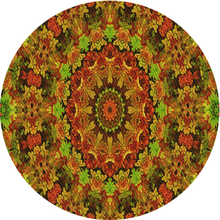 Square Machine Washable Transitional Tomato Red Rug in a Living Room, wshpat1390yw