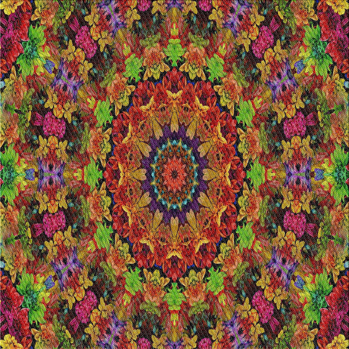 Sideview of Machine Washable Transitional Saffron Red Rug, wshpat1390