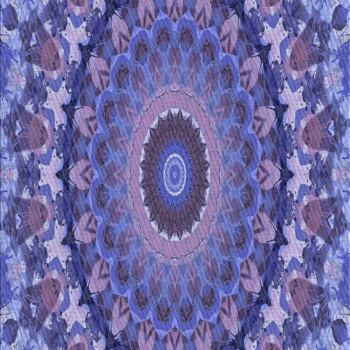 Machine Washable Transitional Deep Periwinkle Purple Rug, wshpat1391blu