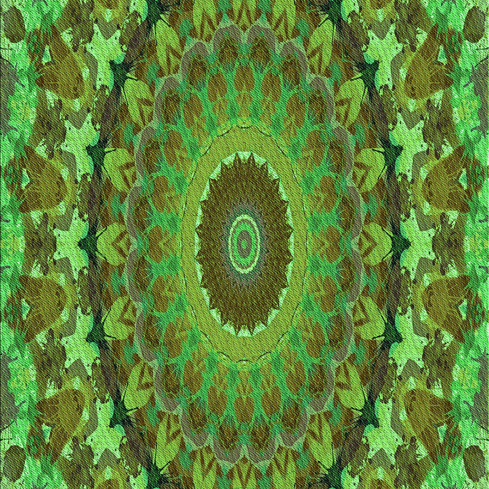 Machine Washable Transitional Army Green Rug, wshpat1391grn