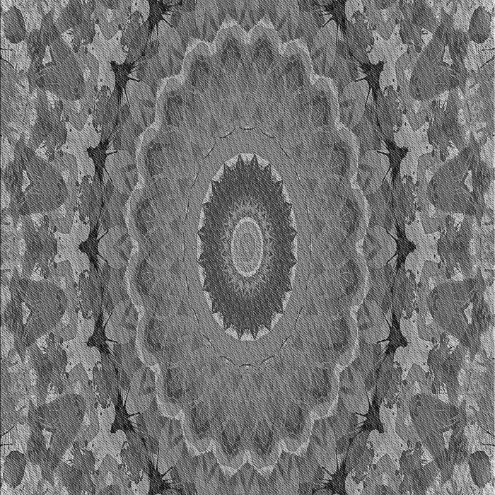 Machine Washable Transitional Gunmetal Gray Rug, wshpat1391gry