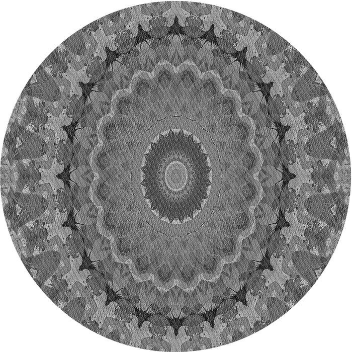 Square Machine Washable Transitional Gunmetal Gray Rug in a Living Room, wshpat1391gry