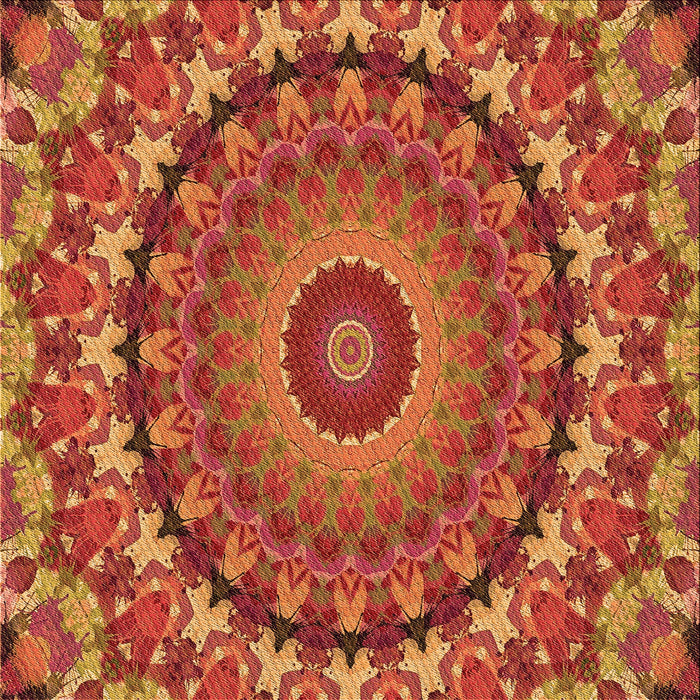 Round Machine Washable Transitional Red Rug, wshpat1391org