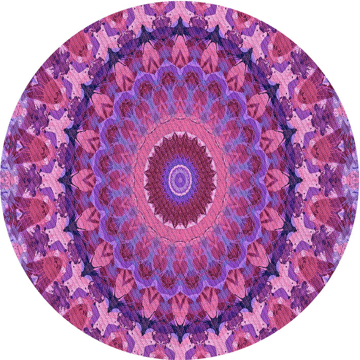 Square Machine Washable Transitional Medium Violet Red Pink Rug in a Living Room, wshpat1391pur