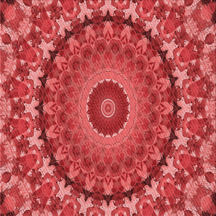 Round Machine Washable Transitional Red Rug, wshpat1391rd