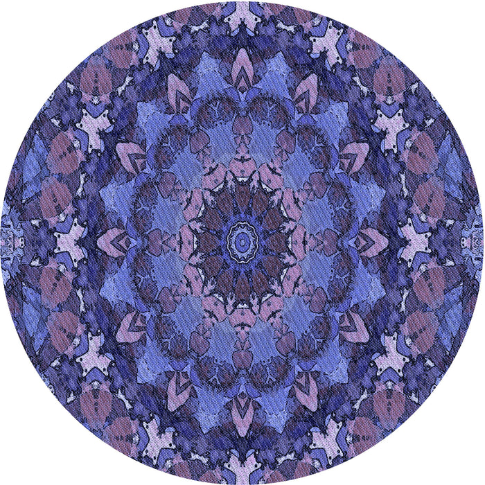 Square Machine Washable Transitional Medium Slate Blue Rug in a Living Room, wshpat1392blu