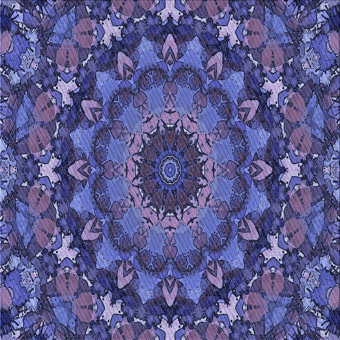 Round Machine Washable Transitional Medium Slate Blue Rug, wshpat1392blu