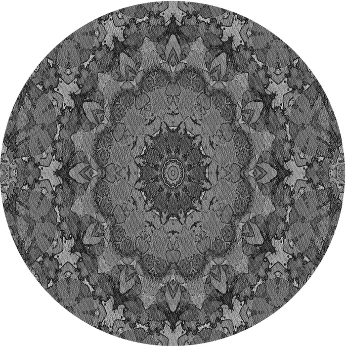 Square Machine Washable Transitional Gray Rug in a Living Room, wshpat1392gry