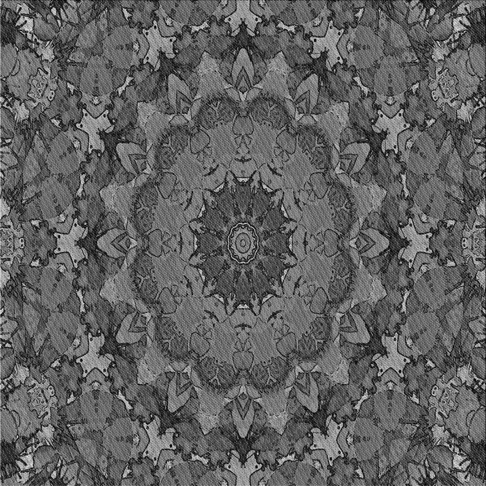 Round Machine Washable Transitional Gray Rug, wshpat1392gry