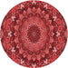 Square Machine Washable Transitional Red Rug in a Living Room, wshpat1392rd