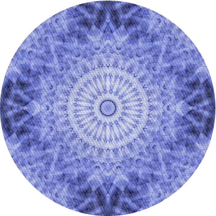 Square Patterned Sky Blue Rug, pat1393blu