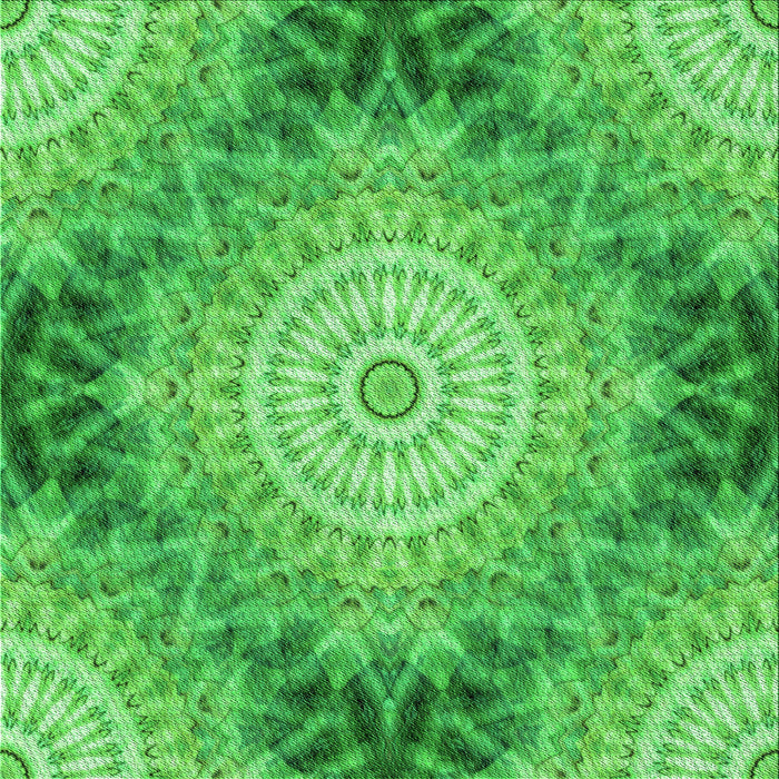 Round Patterned Neon Green Rug, pat1393grn