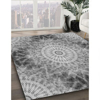 Patterned Cloud Gray Rug, pat1393gry