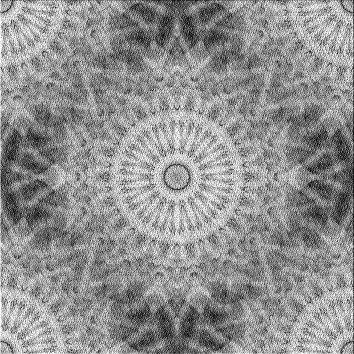 Round Patterned Cloud Gray Rug, pat1393gry