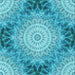 Round Machine Washable Transitional Bright Turquoise Blue Rug, wshpat1393lblu