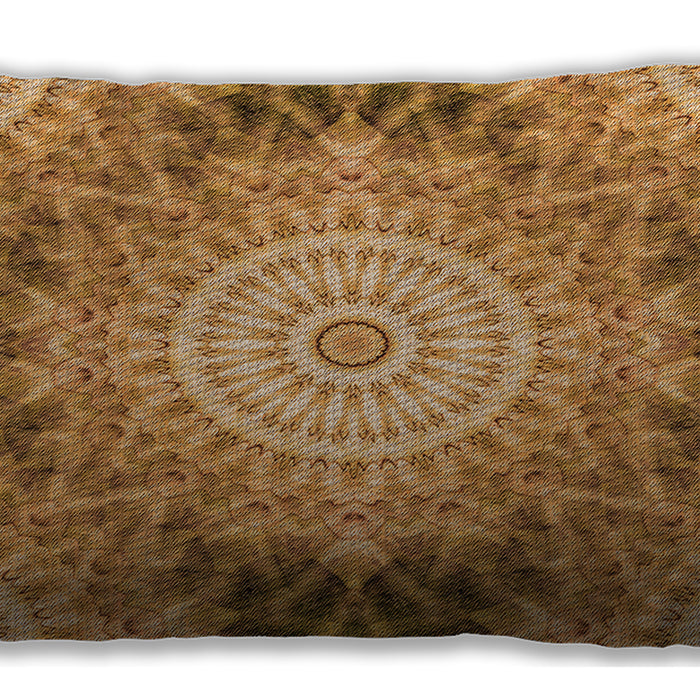 Patterned Rectangular Orange Lumbar Throw Pillow, 13 inch by 19 inch, lbpat1393org