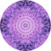 Square Patterned Violet Purple Rug, pat1393pur