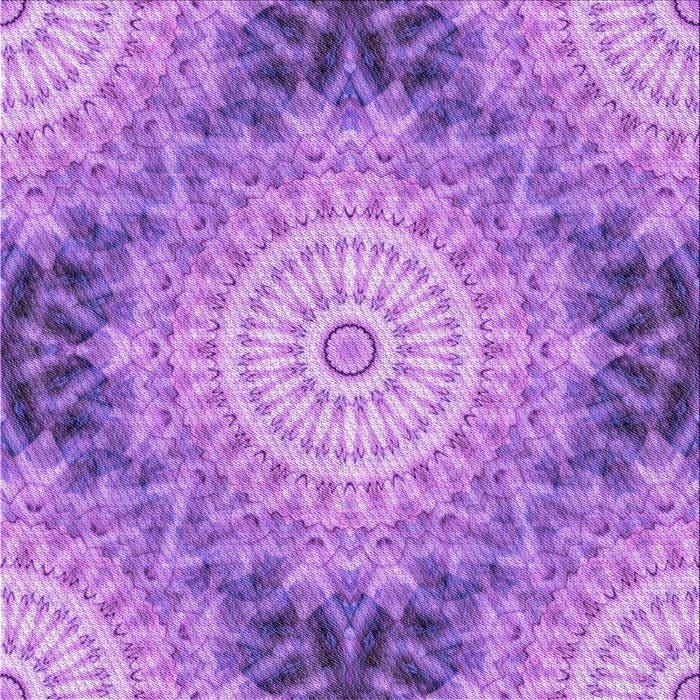 Round Patterned Violet Purple Rug, pat1393pur