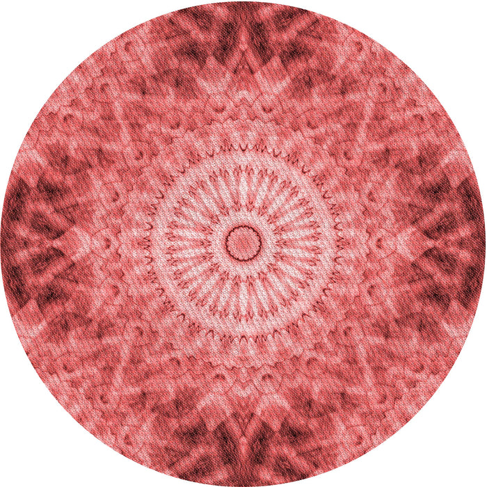Square Patterned Ruby Red Rug, pat1393rd