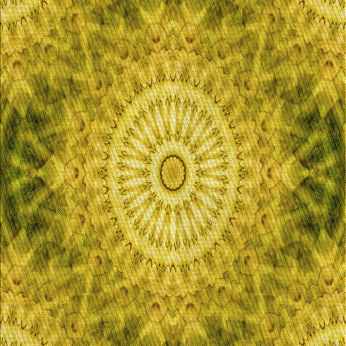 Patterned Dark Yellow Green Rug, pat1393yw