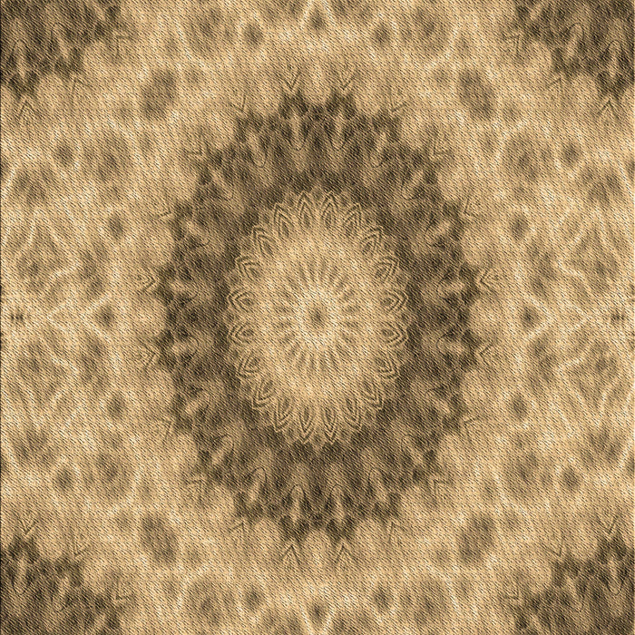 Patterned Yellow Orange Rug, pat1394brn