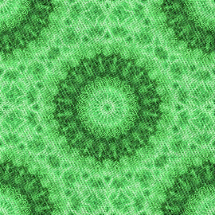 Round Patterned Neon Green Rug, pat1394grn