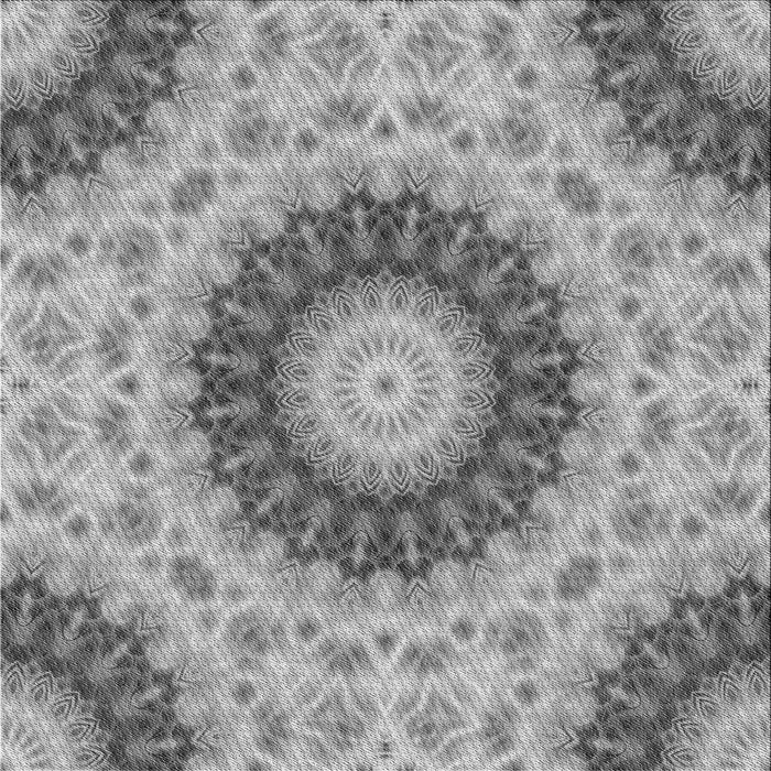Round Patterned Smokey Gray Rug, pat1394gry
