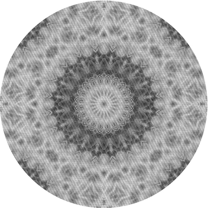 Square Machine Washable Transitional Smokey Gray Rug in a Living Room, wshpat1394gry