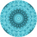 Square Machine Washable Transitional Dark Turquoise Green Rug in a Living Room, wshpat1394lblu