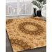 Machine Washable Transitional Orange Rug in a Family Room, wshpat1394org